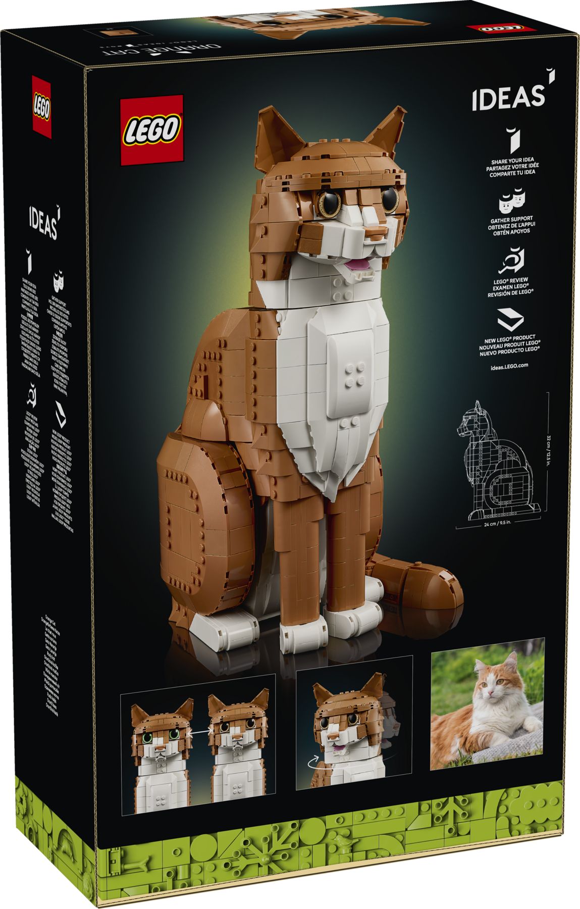 LEGO® 21376 Ideas Orangefarbene Katze – Bild 3