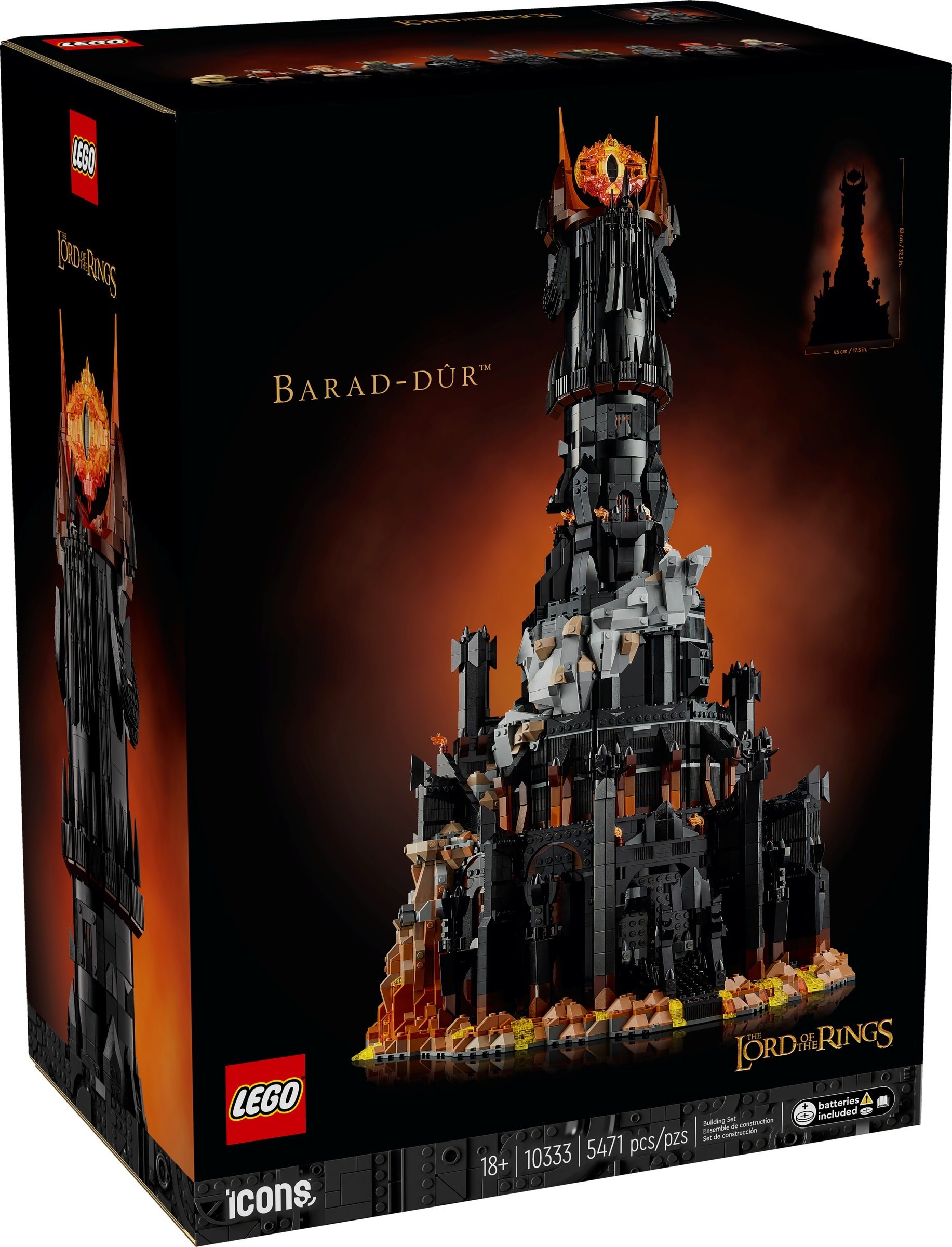 LEGO® 10333 Icons Der Herr der Ringe: Barad-dûr