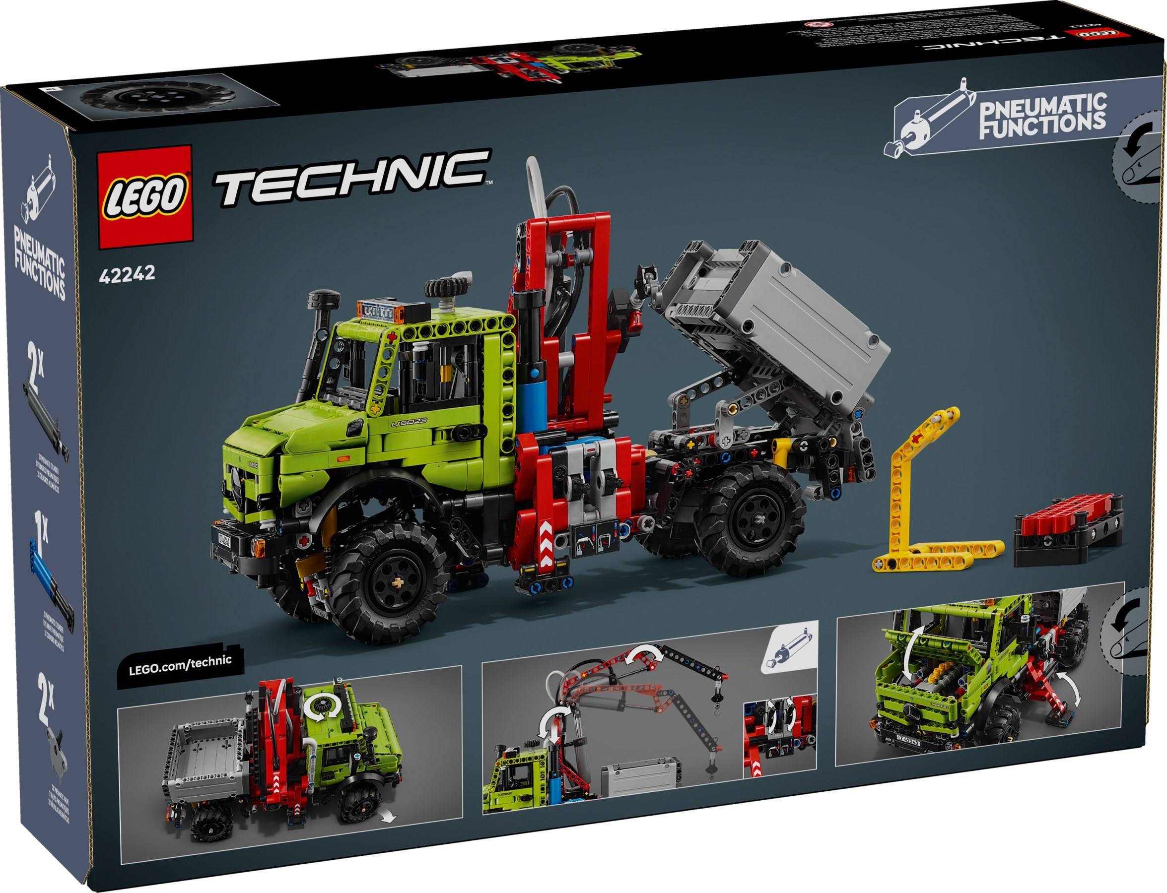 LEGO® 42242 Technic Mercedes-Benz Unimog U 5023 mit Kran – Bild 3