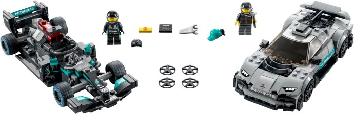 LEGO® 76909 Speed Champions Mercedes-AMG F1 W12 & Project One – Bild 2